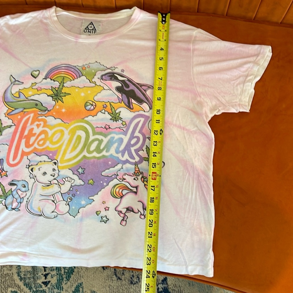 FOR SALE UNIF “It’s So Dank” T - Lisa Frank Weed / Cannabis Parody - HTF Archive - Picture 17 of 17